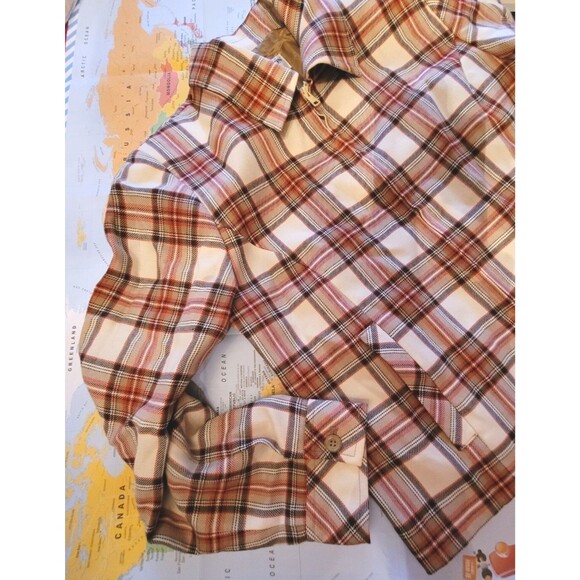 Pendleton long pleated wool tartan plaid skirt suit blazer jacket coat 8 8P S - Picture 3 of 12